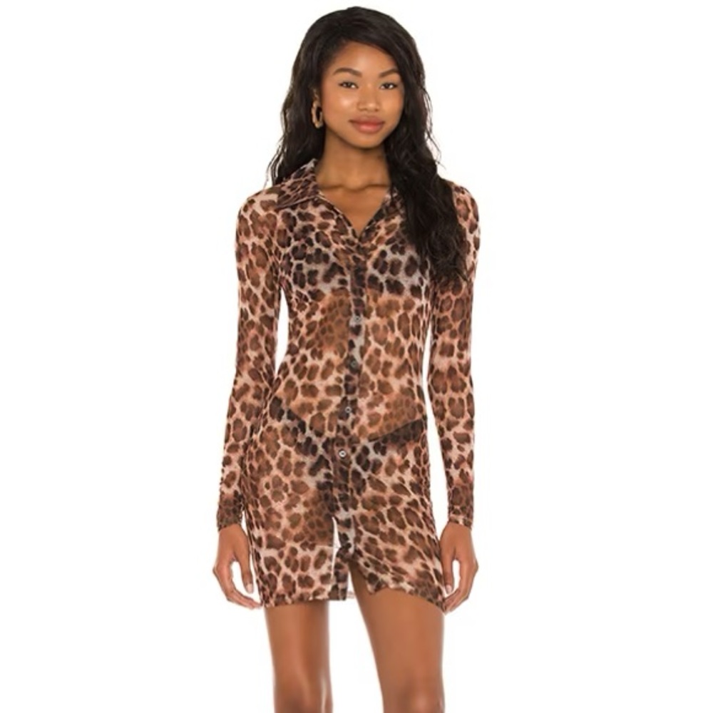 dione button front dress